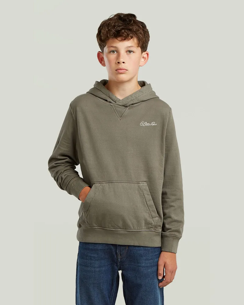 G-STAR RAW Boys Premium Core Hooded Sweatshirt - Grau - jungen Grau