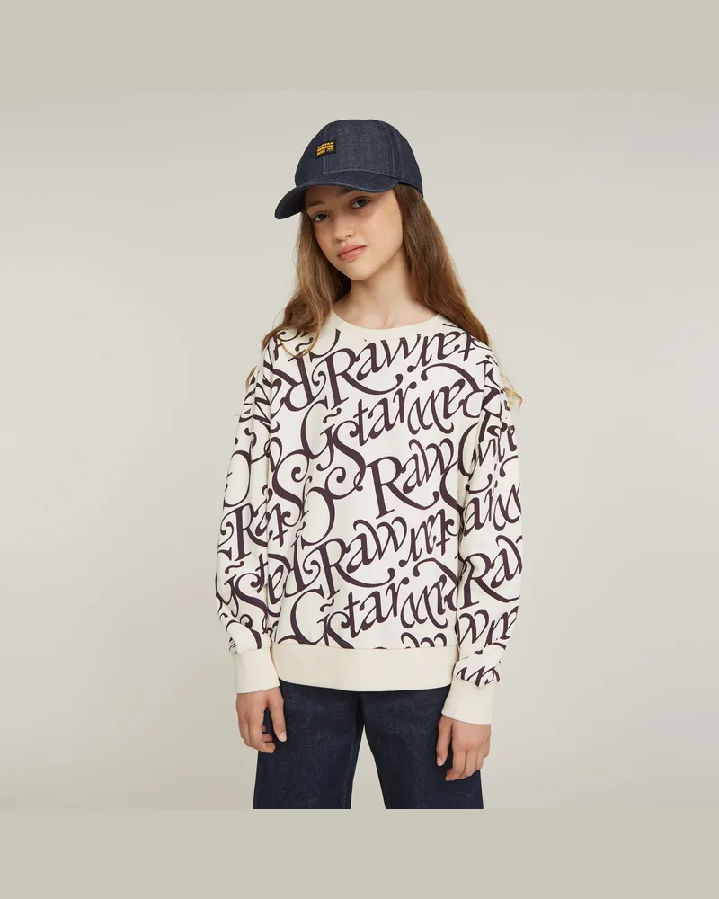 G-STAR RAW Mädchen Sweatshirt Unbrushed - Beige - mädchen Beige