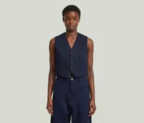Denim Weste - Dunkelblau - Damen