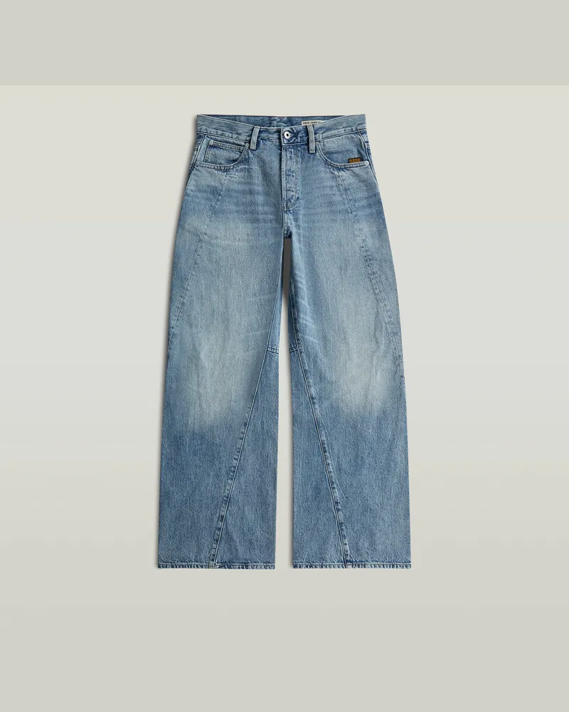 G-STAR RAW Contor Wide Jeans - Mittelblau - Damen Mittelblau