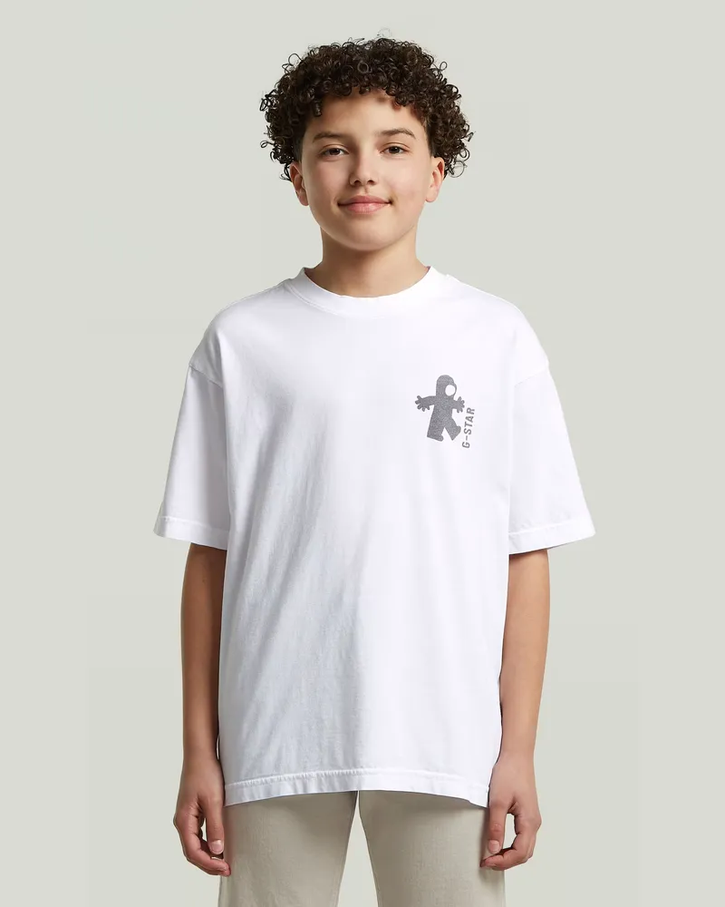 G-STAR RAW Boys Oversized T-Shirt - Weiß - jungen Weiß