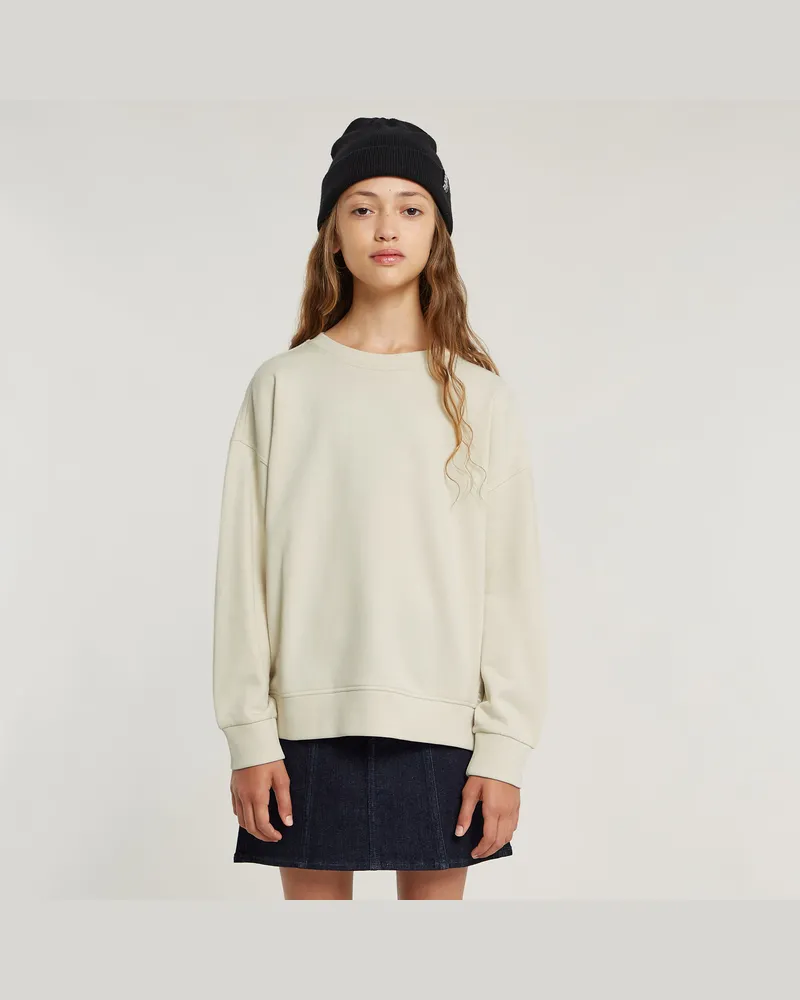 G-STAR RAW Mädchen Tape Loose Sweatshirt - Weiß - mädchen Weiß