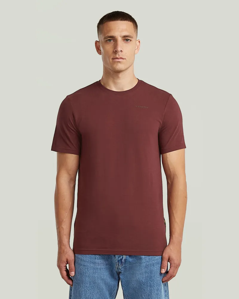 G-STAR RAW Slim Base T-Shirt - Rot - Herren Rot