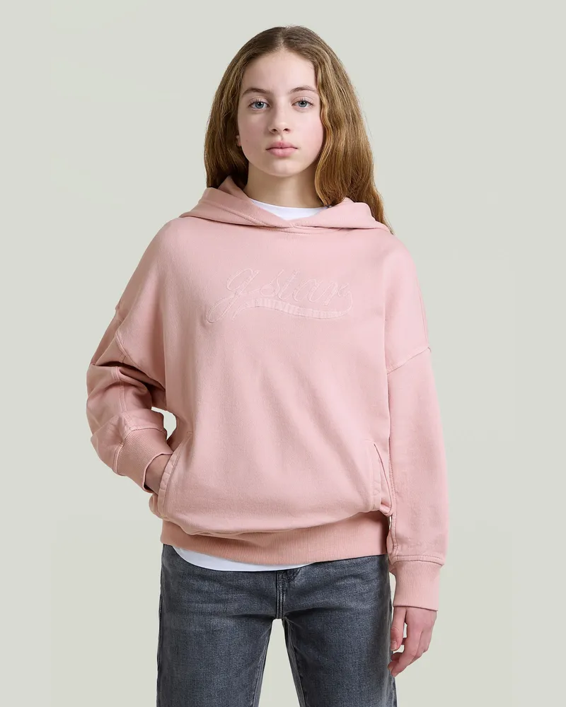 G-STAR RAW Girls Oversized Hooded Sweatshirt - Pink - mädchen Pink