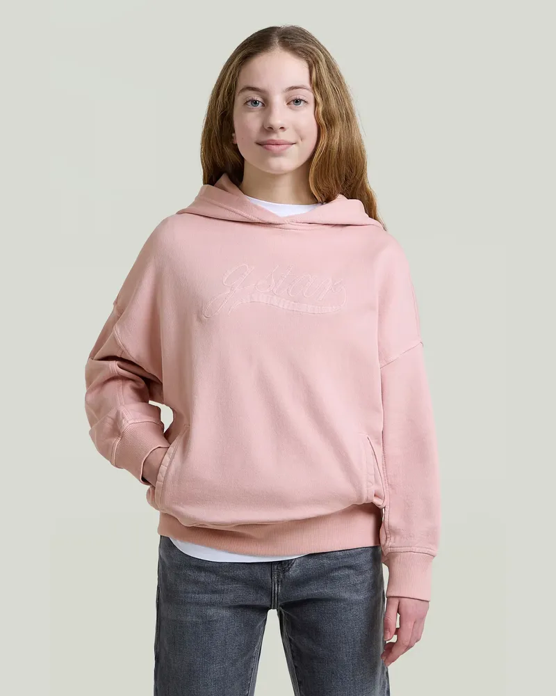 G-STAR RAW Girls Oversized Hooded Sweatshirt - Pink - mädchen Pink