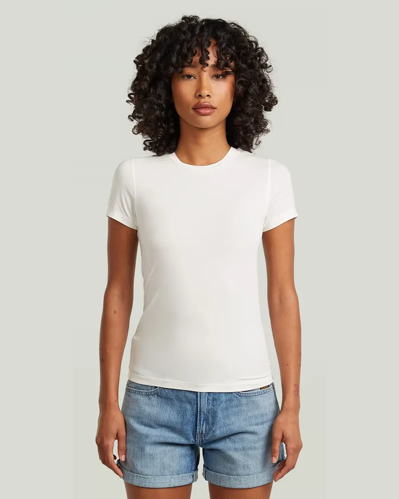 G-STAR RAW 2nd Skin T-Shirt - Weiß - Damen Weiß