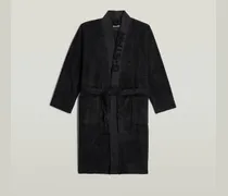 Bademantel - Schwarz - Herren