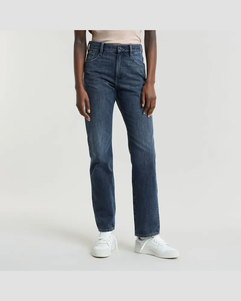 G-STAR RAW Viktoria High Straight Jeans - Dunkelblau - Damen Dunkelblau