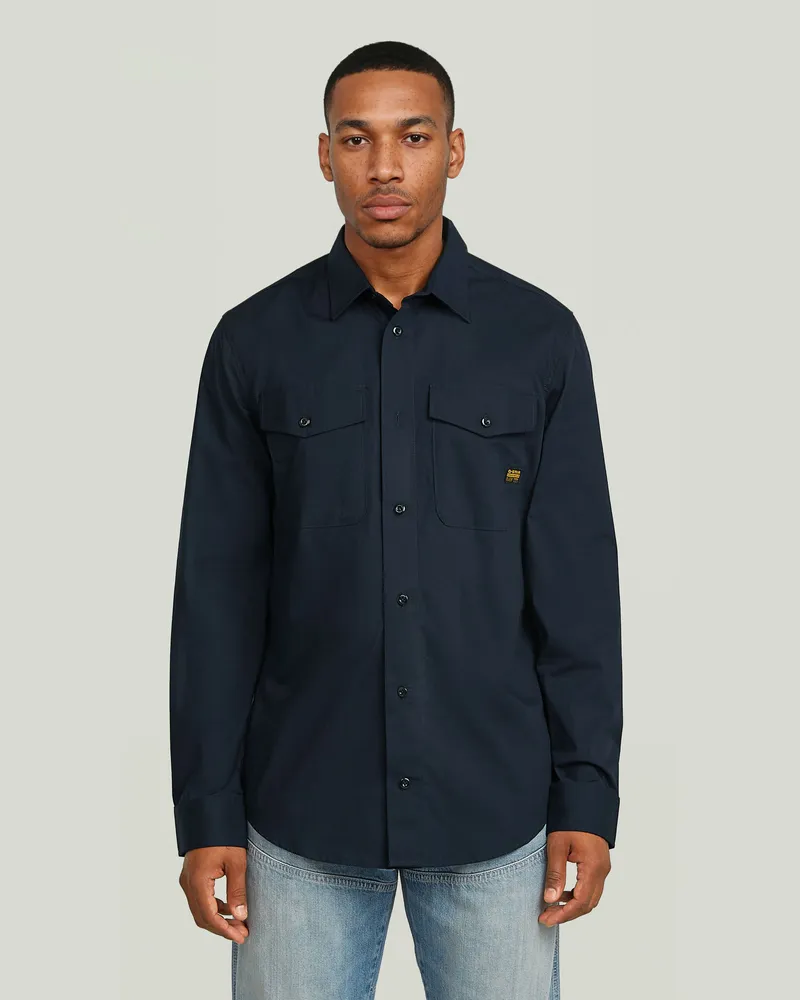 G-STAR RAW Marine Slim Hemd - Dunkelblau - Herren Dunkelblau