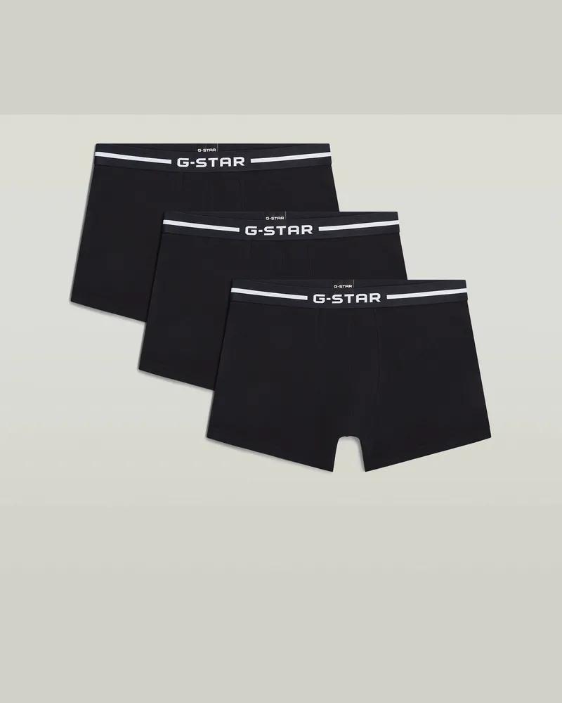 G-STAR RAW Boxer Brief 3er-Pack - Schwarz - Herren Schwarz
