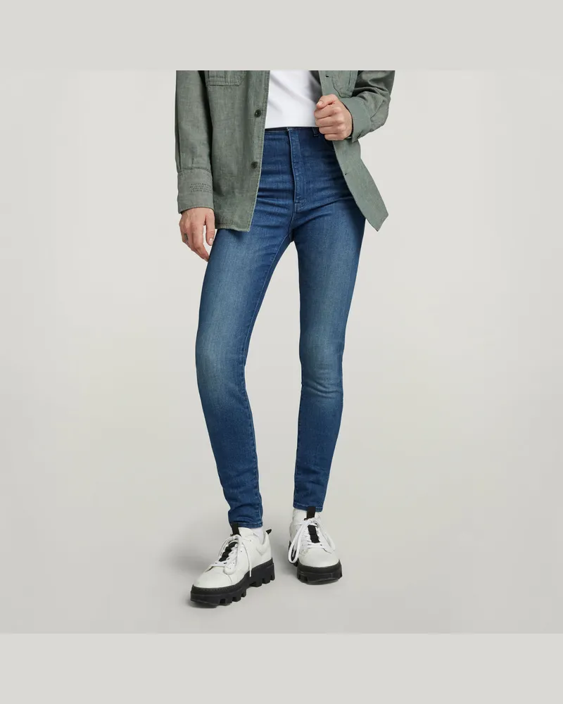 G-STAR RAW Kafey Ultra High Skinny Jeans - Mittelblau - Damen Mittelblau
