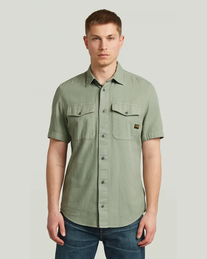 G-STAR RAW Marine Slim Hemd - Grün - Herren Grün