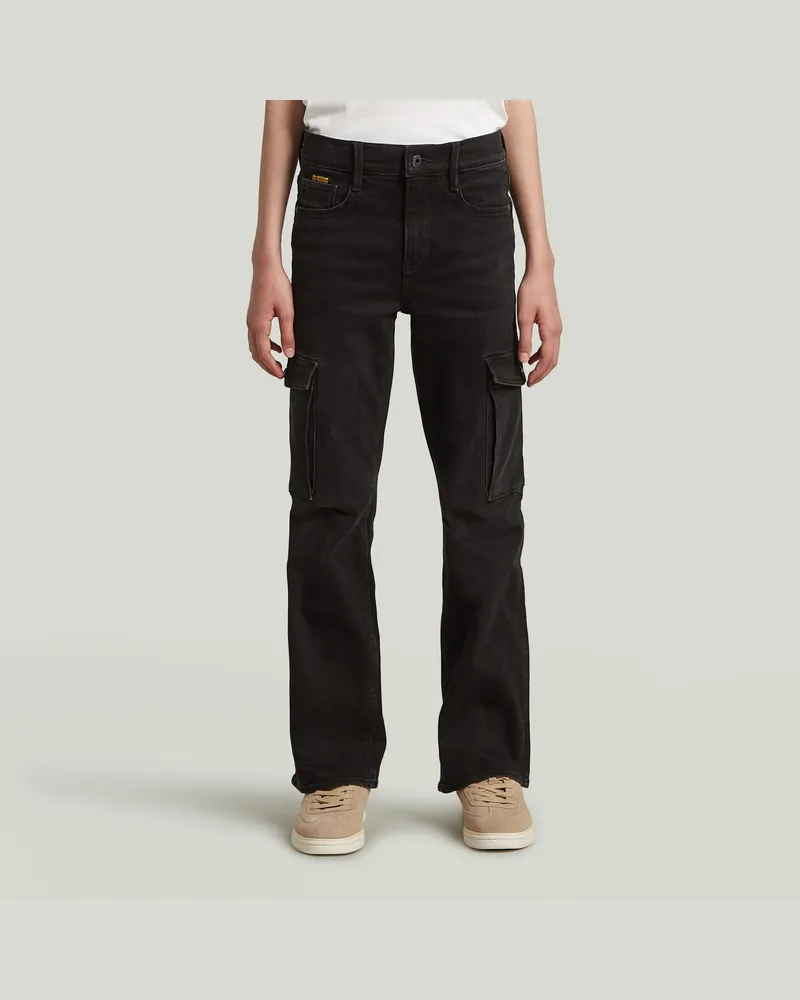 G-STAR RAW Girls Strace Straight Cargo Jeans - Schwarz - mädchen Schwarz