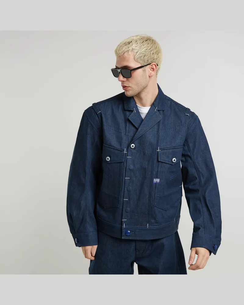 G-STAR RAW Origins Selvedge Jacke - Dunkelblau - Herren Dunkelblau