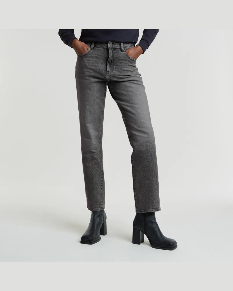G-STAR RAW Viktoria High Straight Jeans - Grau - Damen Grau