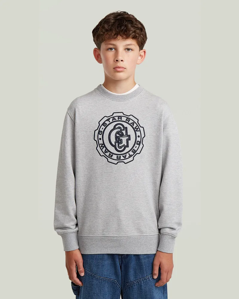 G-STAR RAW Boys ALD Crew Sweatshirt - Grau - jungen Grau