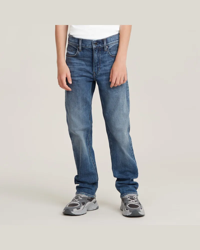 G-STAR RAW Jungen Premium Mosa Straight Jeans - Mittelblau - jungen Mittelblau