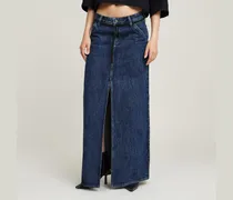 Baggy Maxi Rock - Dunkelblau - Damen