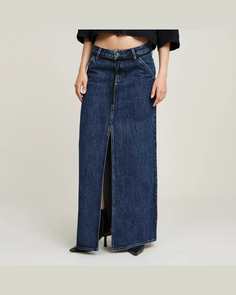 G-STAR RAW Baggy Maxi Rock - Dunkelblau - Damen Dunkelblau