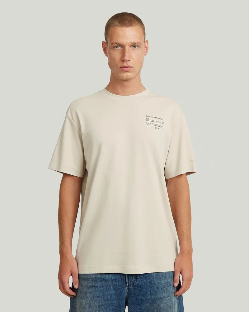 G-STAR RAW Script T-Shirt - Weiß - Herren Weiß