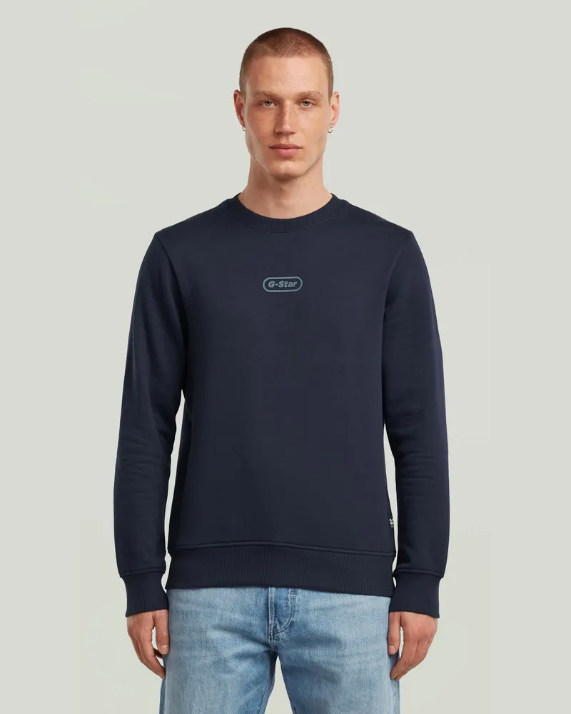 G-STAR RAW Center Chest Logo Sweatshirt - Dunkelblau - Herren Dunkelblau