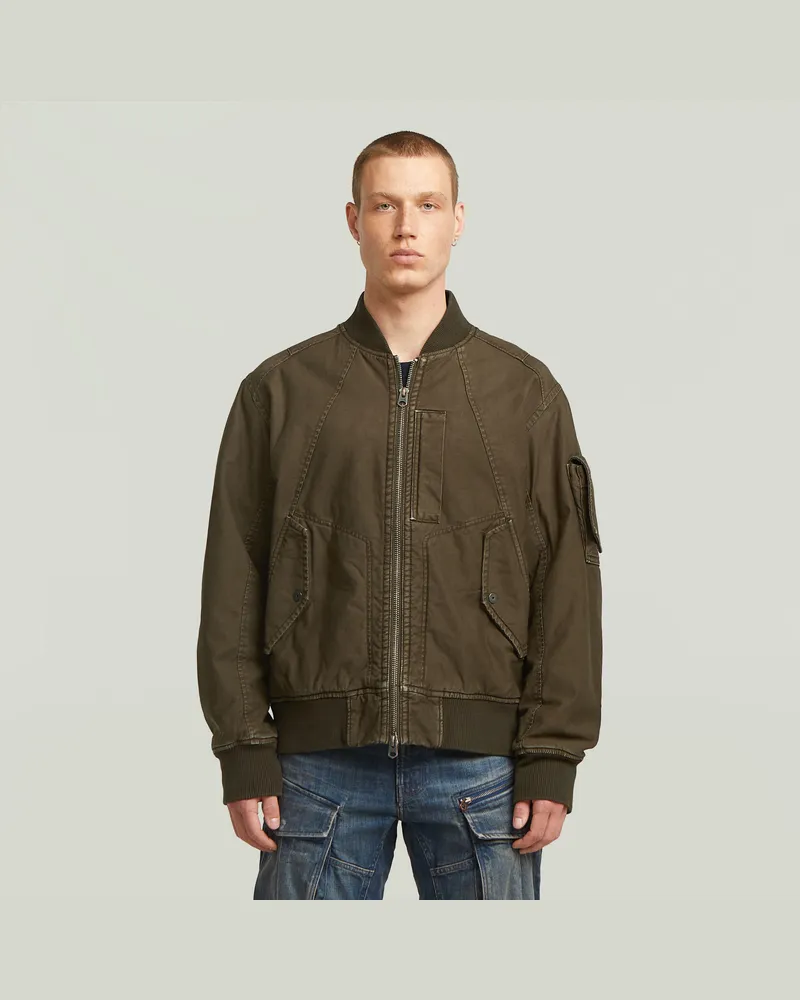 G-STAR RAW GA-1 Washed Bomber - Braun - Herren Braun