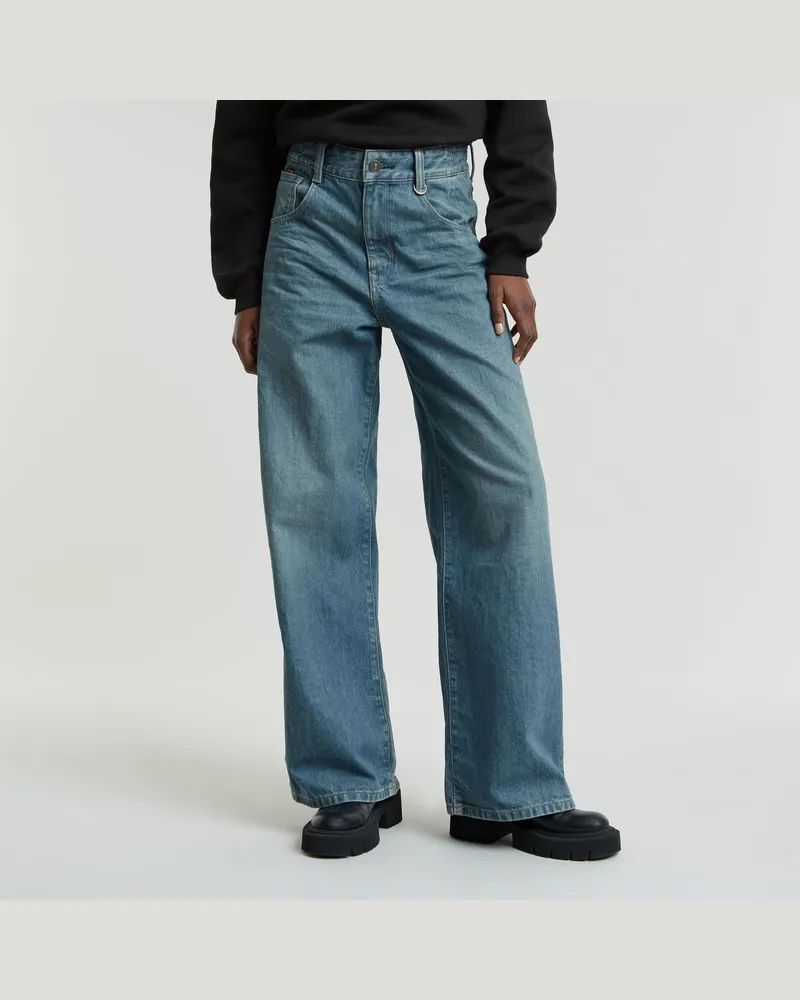 G-STAR RAW Skater High Loose Jeans - Mittelblau - Damen Mittelblau