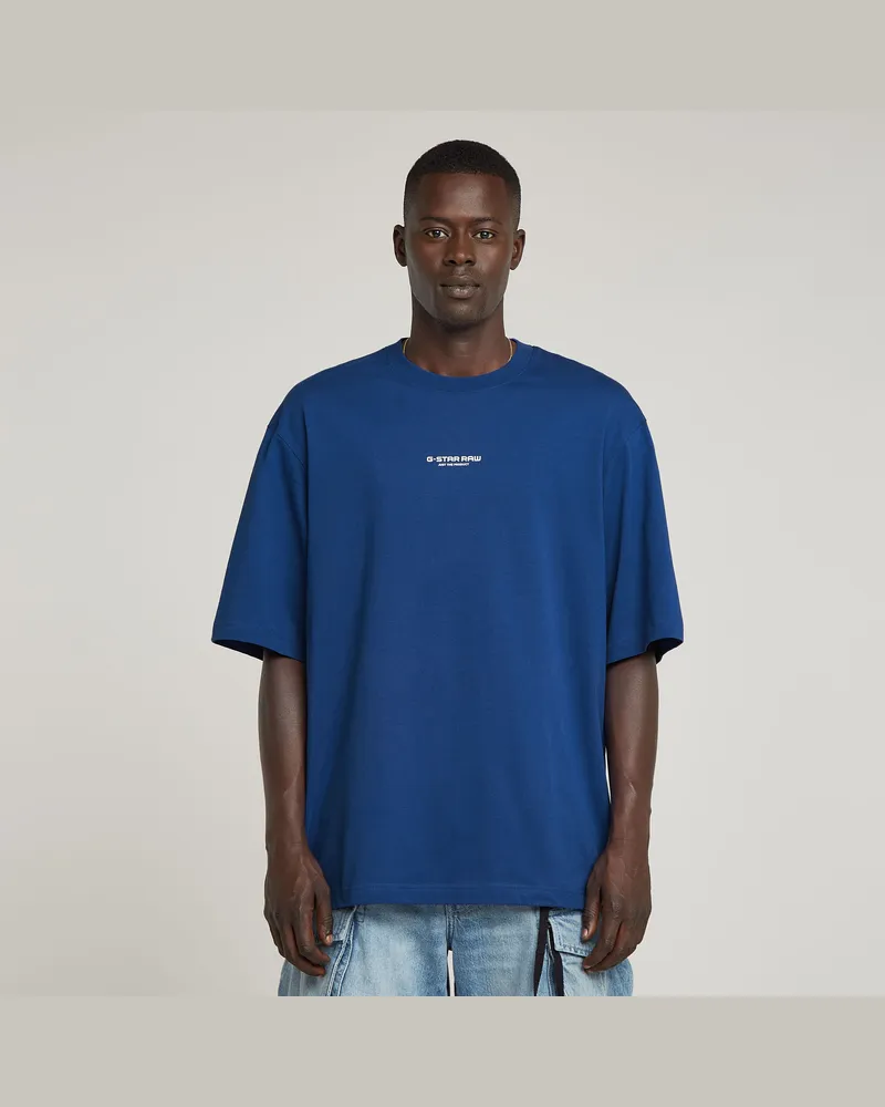 G-STAR RAW Center Chest Boxy T-Shirt - Mittelblau - Herren Mittelblau