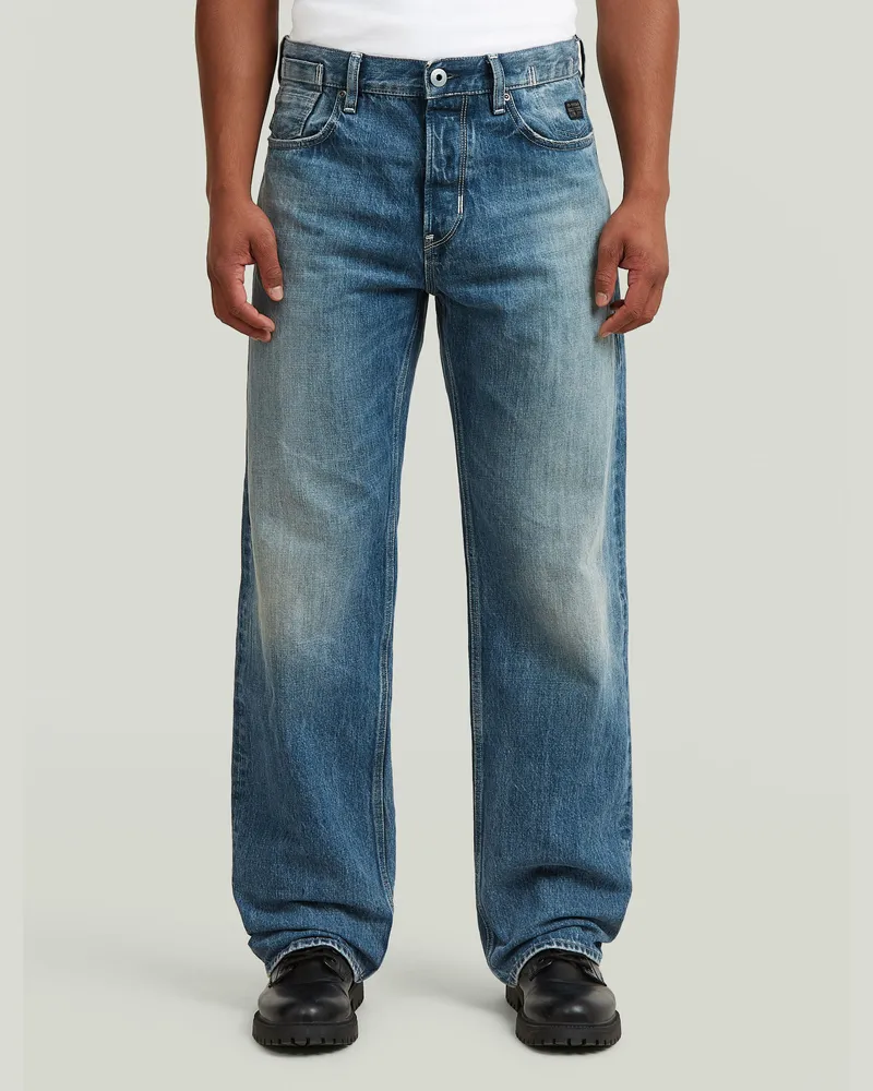 G-STAR RAW Deeggie Relaxed Straight Jeans - Mittelblau - Herren Mittelblau