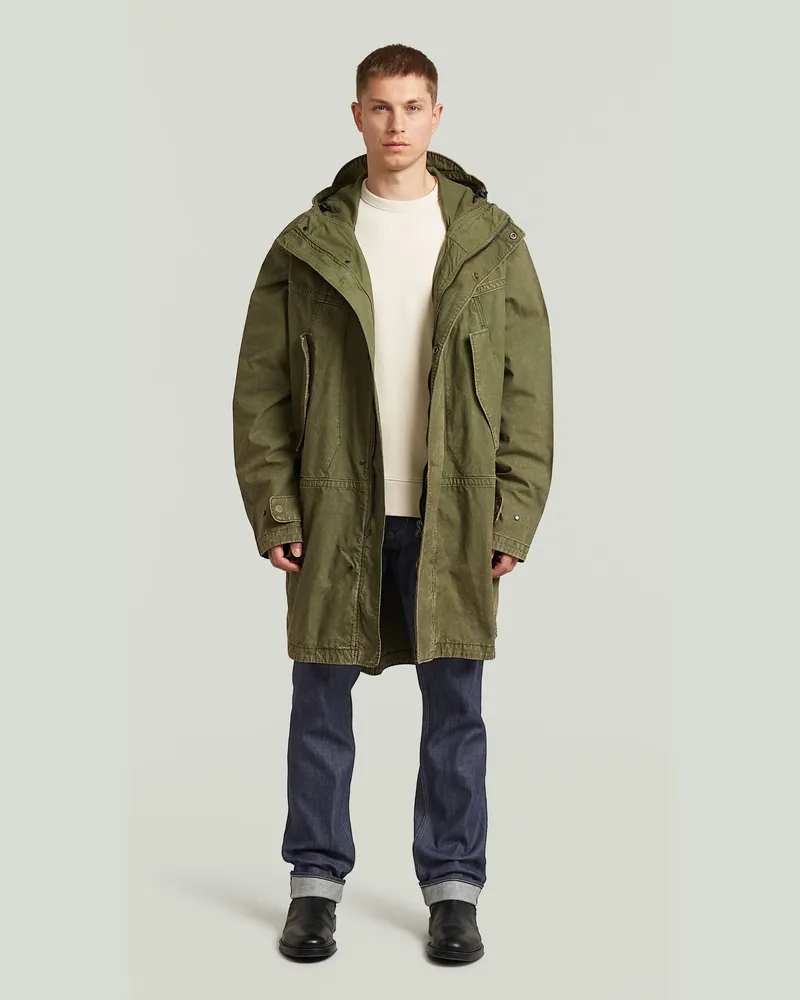 G-STAR RAW Long Parka - Grün - Herren Grün