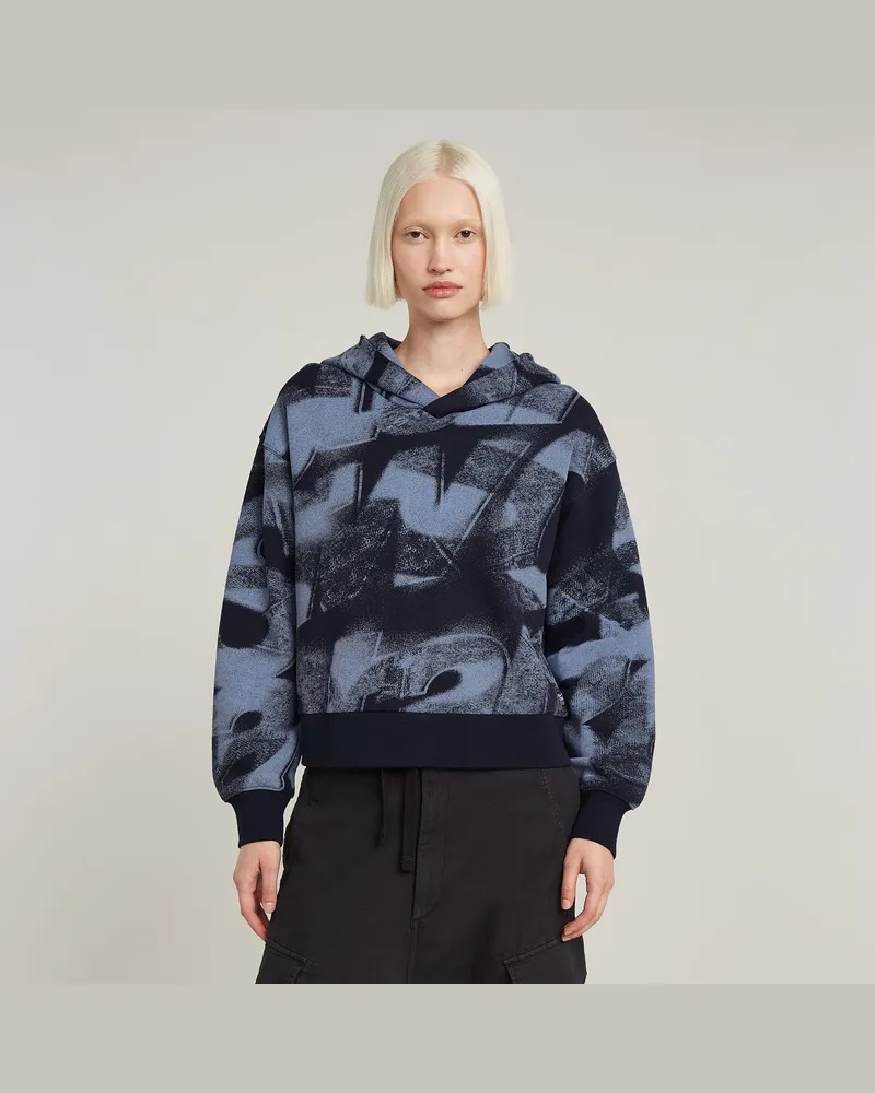 G-STAR RAW Sprayed Letters Loose Hooded Sweatshirt - Mehrfarbig - Damen Mehrfarbig