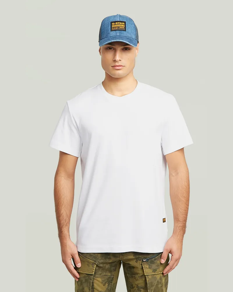 G-STAR RAW Script T-Shirt - Weiß - Herren Weiß