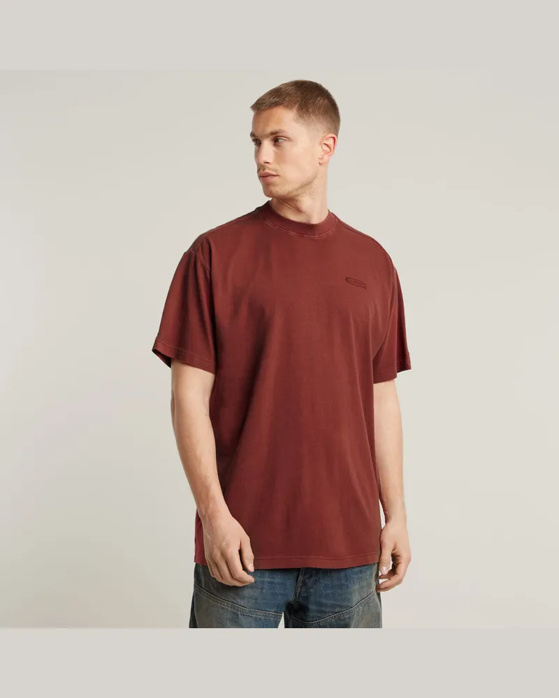 G-STAR RAW Pigment Dye Loose T-Shirt - Rot - Herren Rot