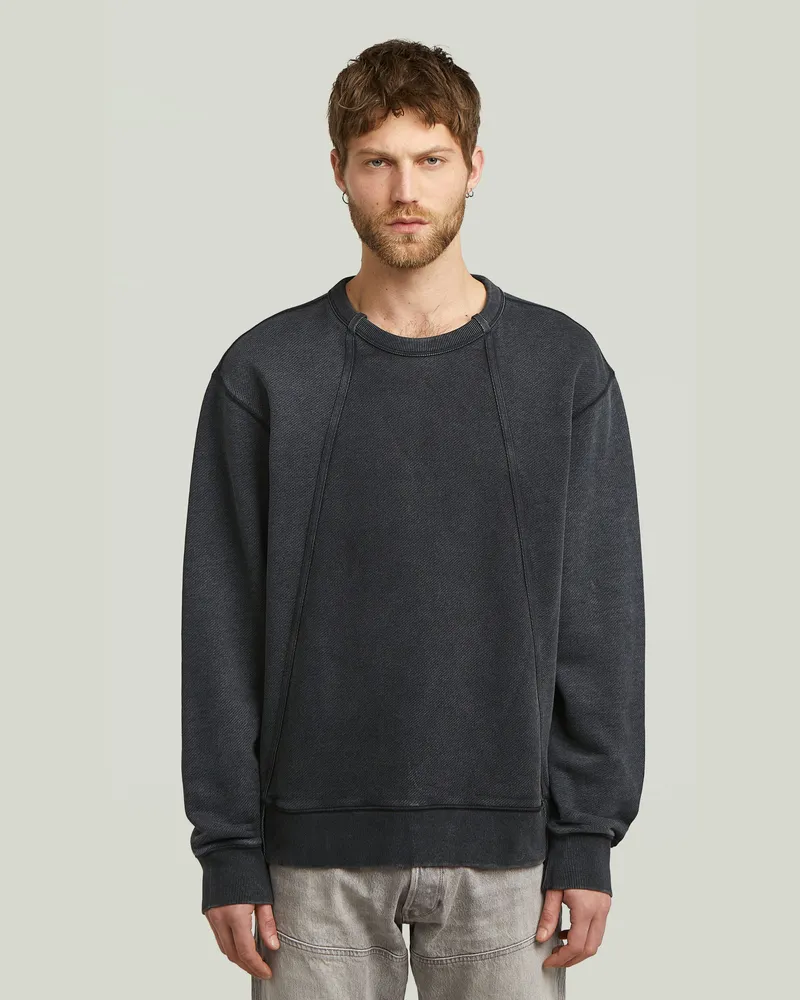 G-STAR RAW Wash Panel Sweater - Schwarz - Herren Schwarz