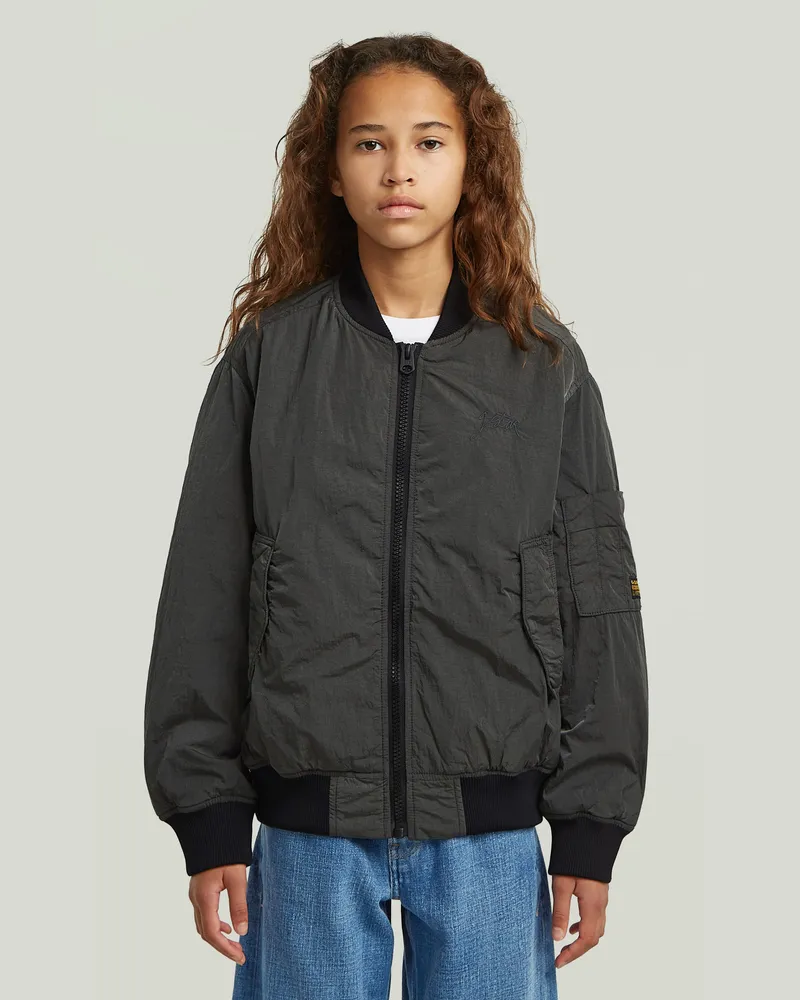 G-STAR RAW Girls Bomber Padded Jacke - Dunkelblau - mädchen Dunkelblau