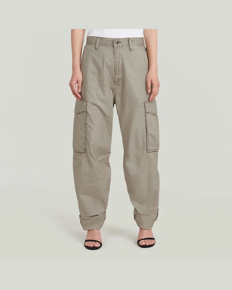 G-STAR RAW Cargo 3D Boyfriend Hose - Beige - Damen Beige