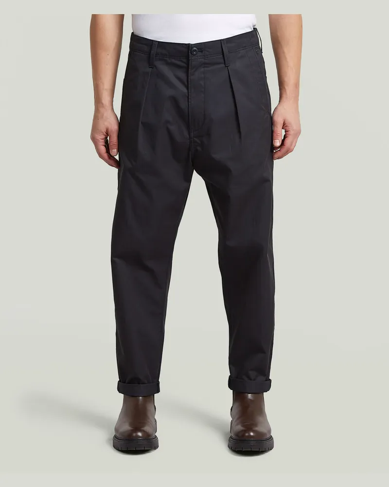 G-STAR RAW Ignaz Correct Pleated Chino Relaxed - Schwarz - Herren Schwarz