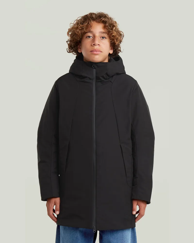 G-STAR RAW Boys Foga Padded Long Jacke - Schwarz - jungen Schwarz