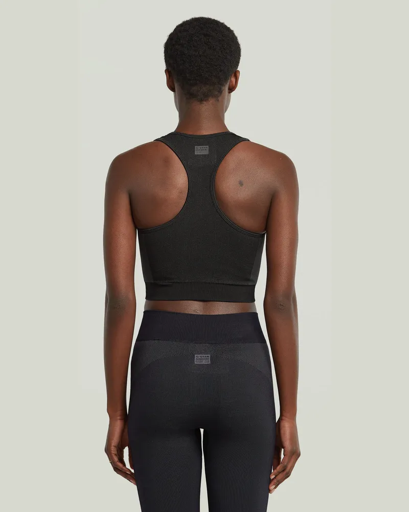 G-STAR RAW Seamless Racerback Top - Schwarz - Damen Schwarz