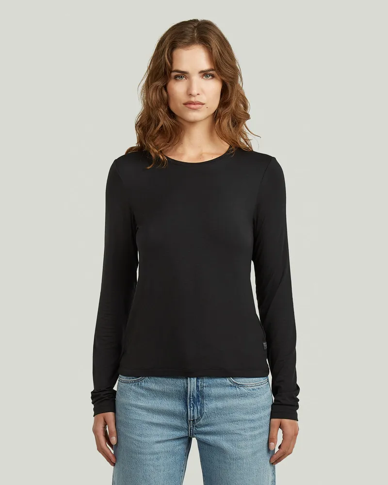 G-STAR RAW Regular T-Shirt - Schwarz - Damen Schwarz