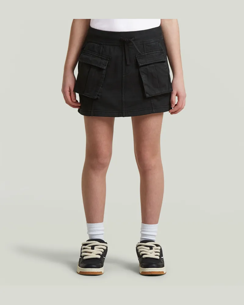 G-STAR RAW Girls Mini Cargo Sweat Skirt PM - Schwarz - mädchen Schwarz