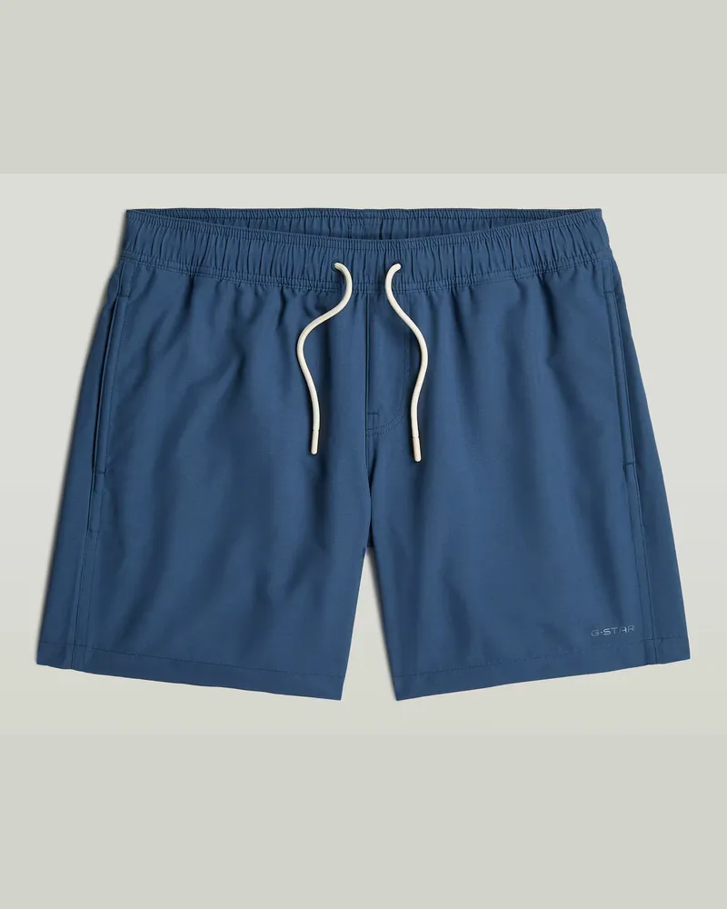 G-STAR RAW Dirik Solid Badeshorts - Mittelblau - Herren Mittelblau