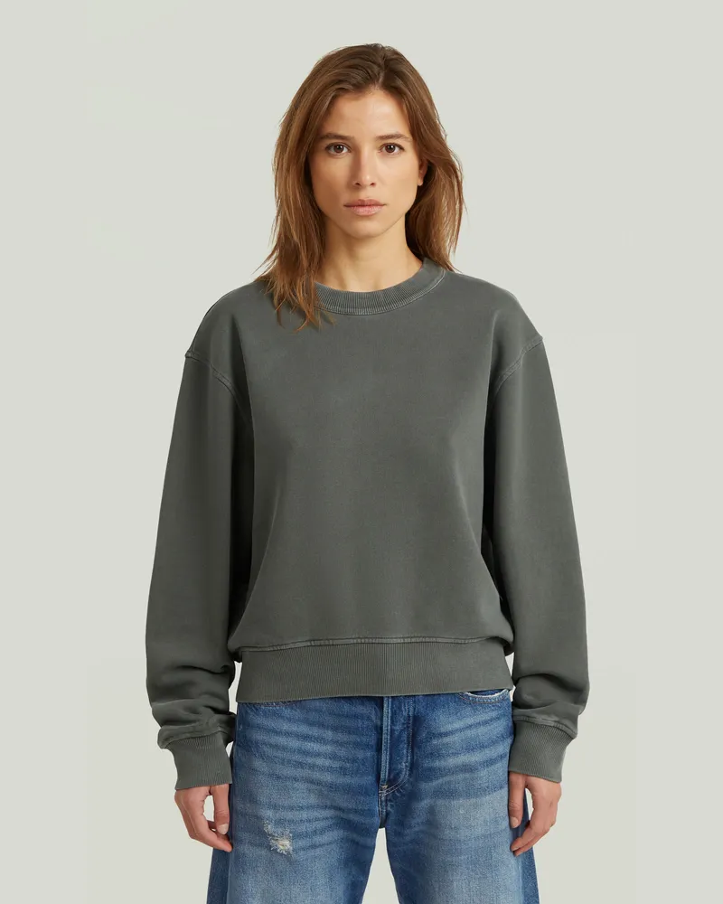 G-STAR RAW Washed Relaxed Sweater - Grau - Damen Grau