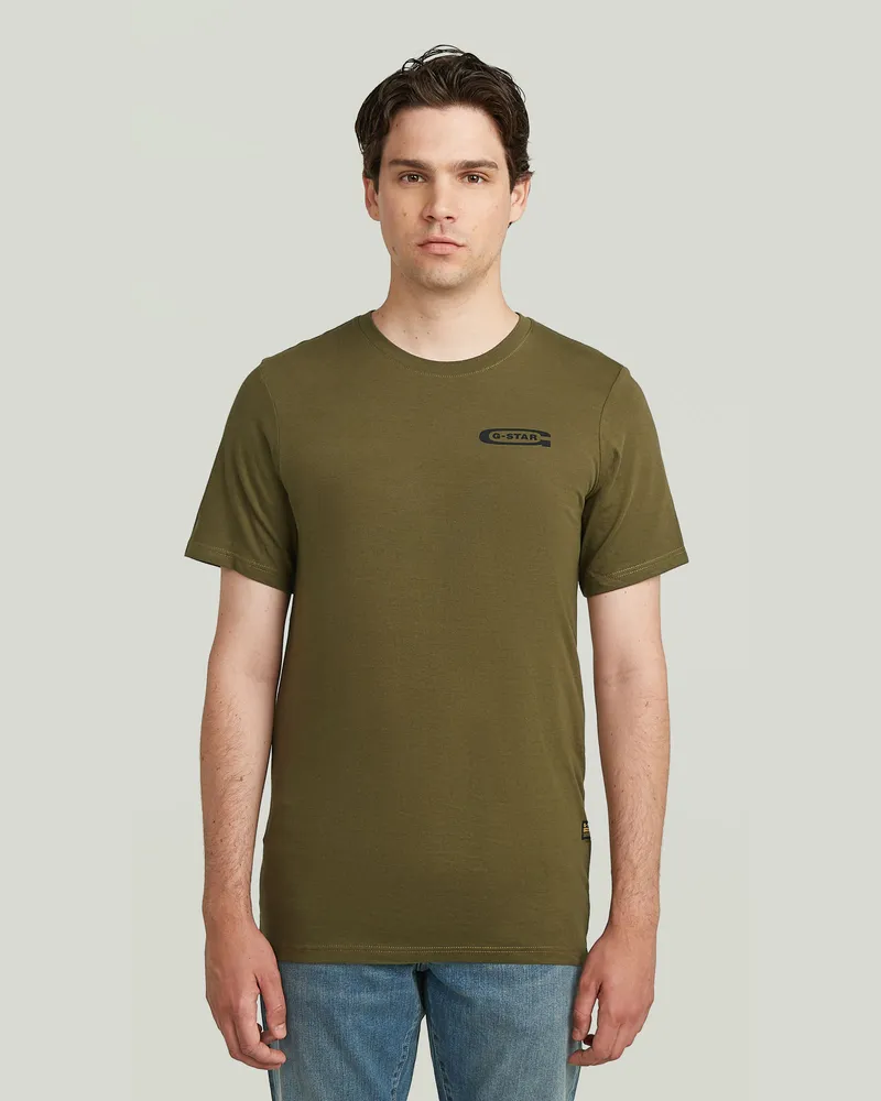 G-STAR RAW Old Skool Slim T-Shirt - Grün - Herren Grün