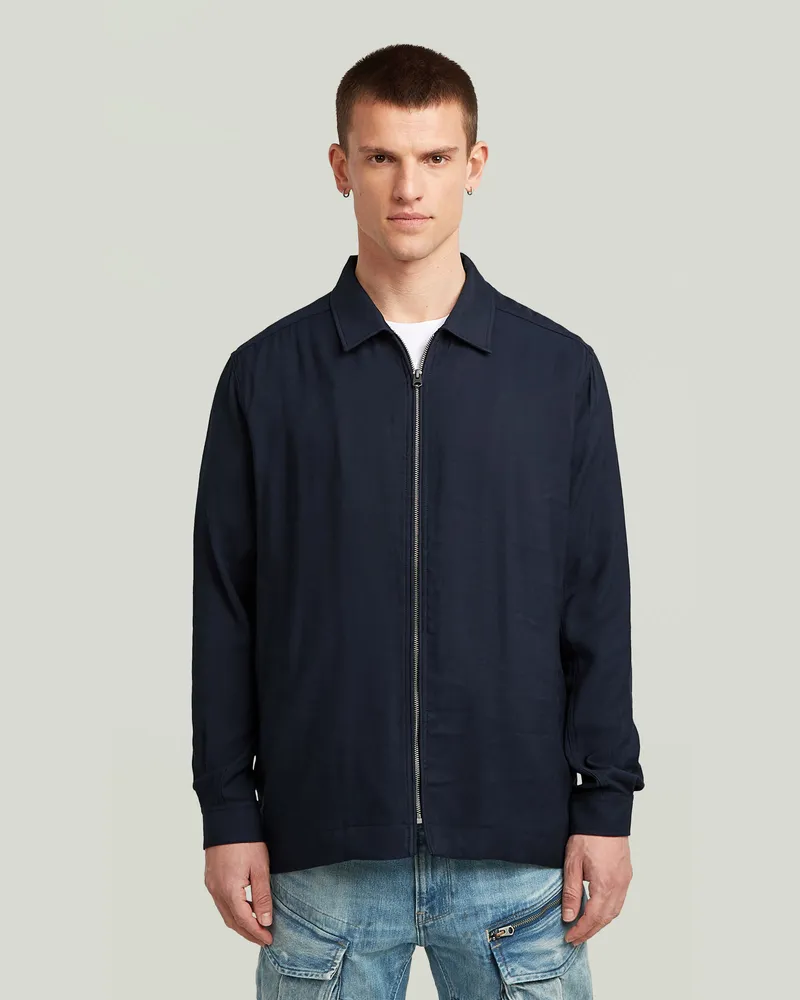 G-STAR RAW Zip Jacke - Dunkelblau - Herren Dunkelblau