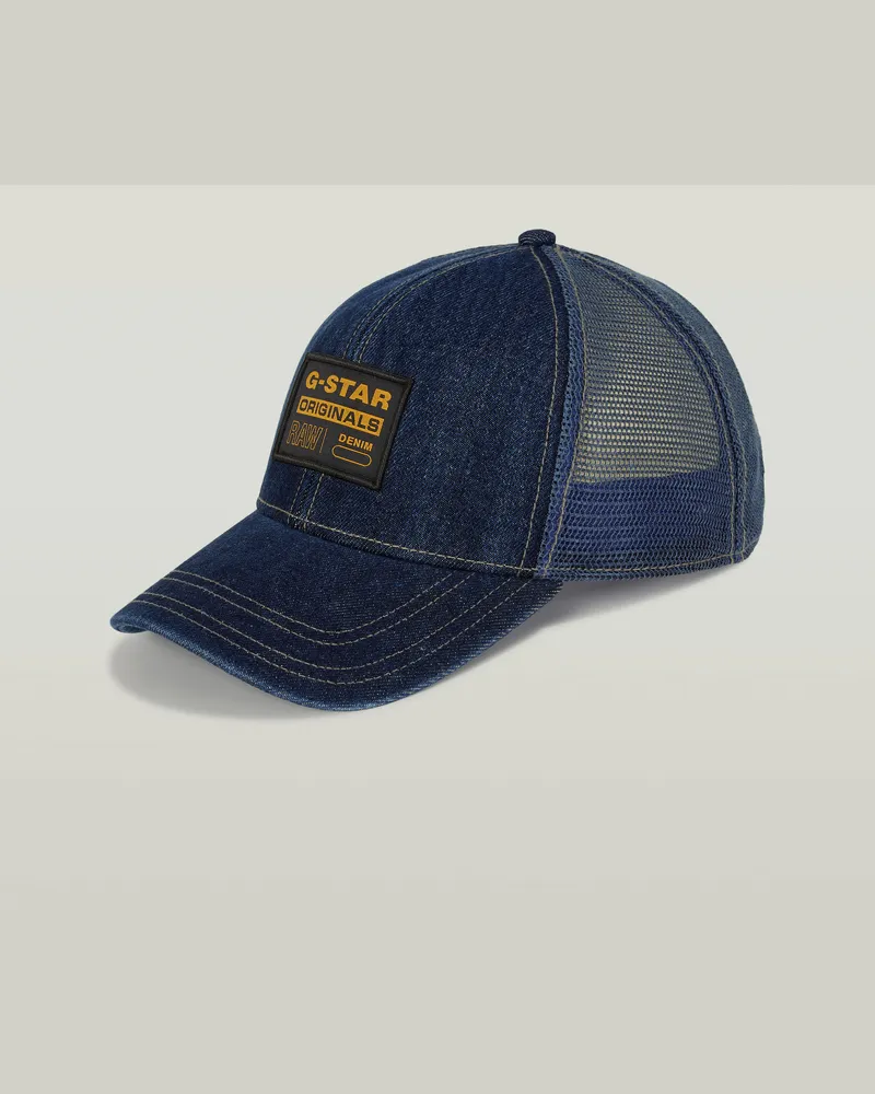 G-STAR RAW Denim Embro Baseball Trucker Cap - Dunkelblau - Herren Dunkelblau