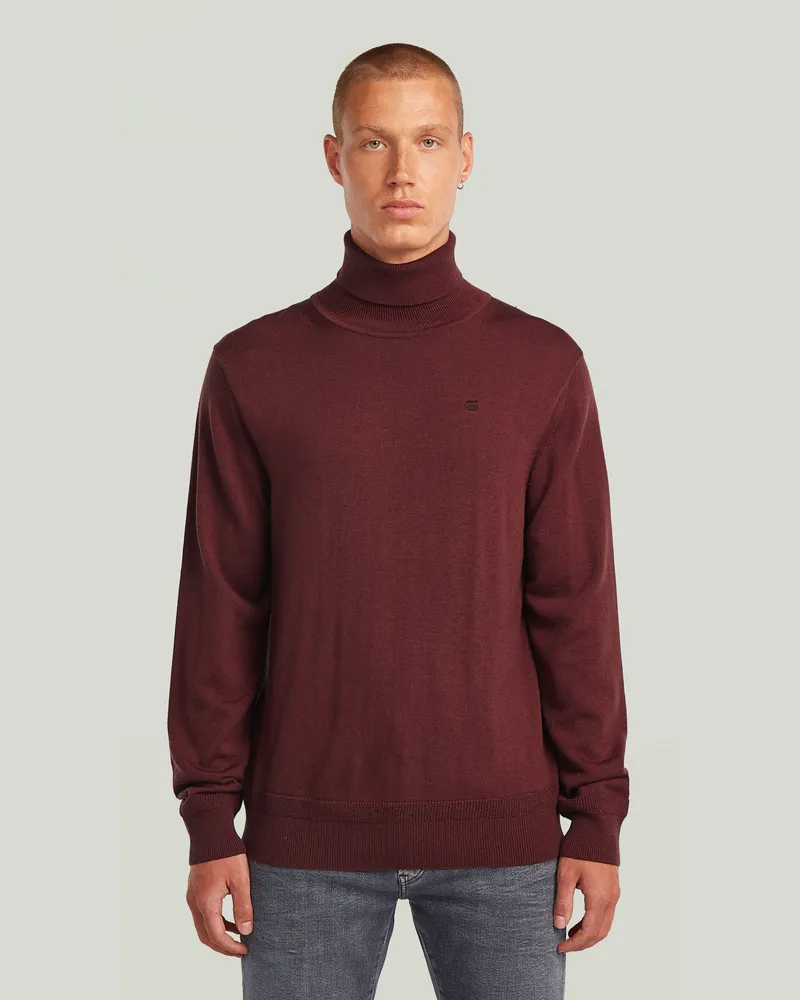G-STAR RAW Premium Core Turtle Strickpullover - Rot - Herren Rot