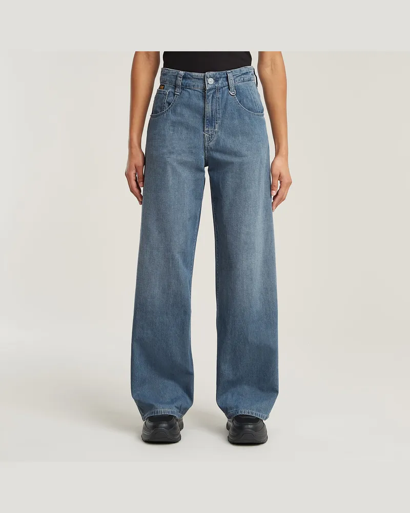 G-STAR RAW Skater High Loose Jeans - Mittelblau - Damen Mittelblau