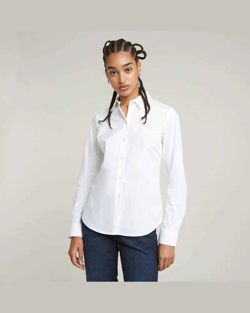 G-STAR RAW Core Slim Hemd - Weiß - Damen Weiß