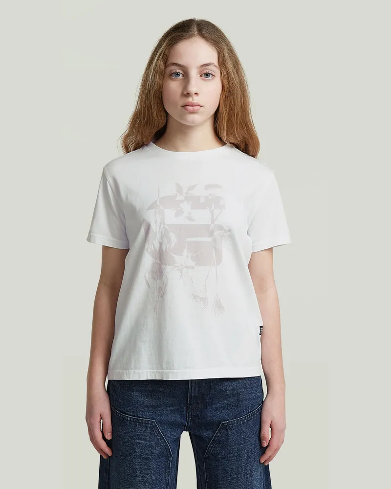 G-STAR RAW Girls Miller T-Shirt - Weiß - mädchen Weiß